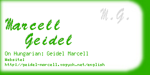 marcell geidel business card